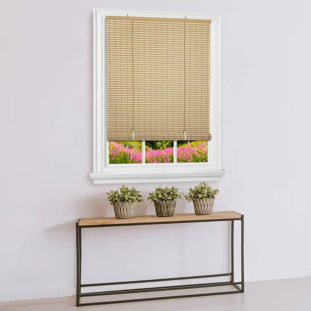 PowerSellerUSA Light Filtering Cordless Rollup Window Blinds, 72L x 48W Inches